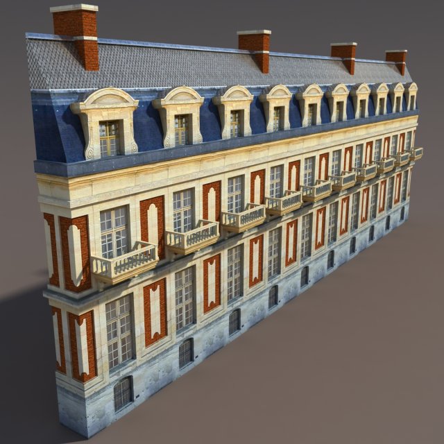 apartment house 104 low poly Model 3D .c4d .max .obj .3ds .fbx .stl .blend 