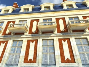 apartment house 104 low poly Model 3D