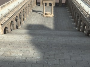montecassino castle  patio 3D-Modell