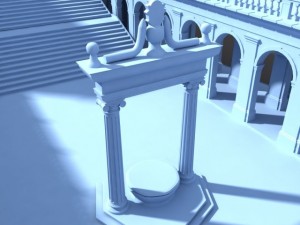 montecassino castle  patio 3D-Modell