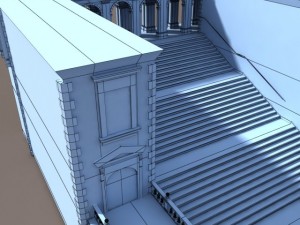 montecassino castle  patio 3D-Modell