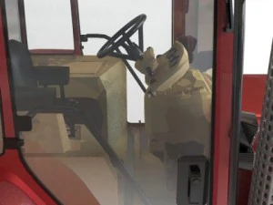 red tractor 3D Model