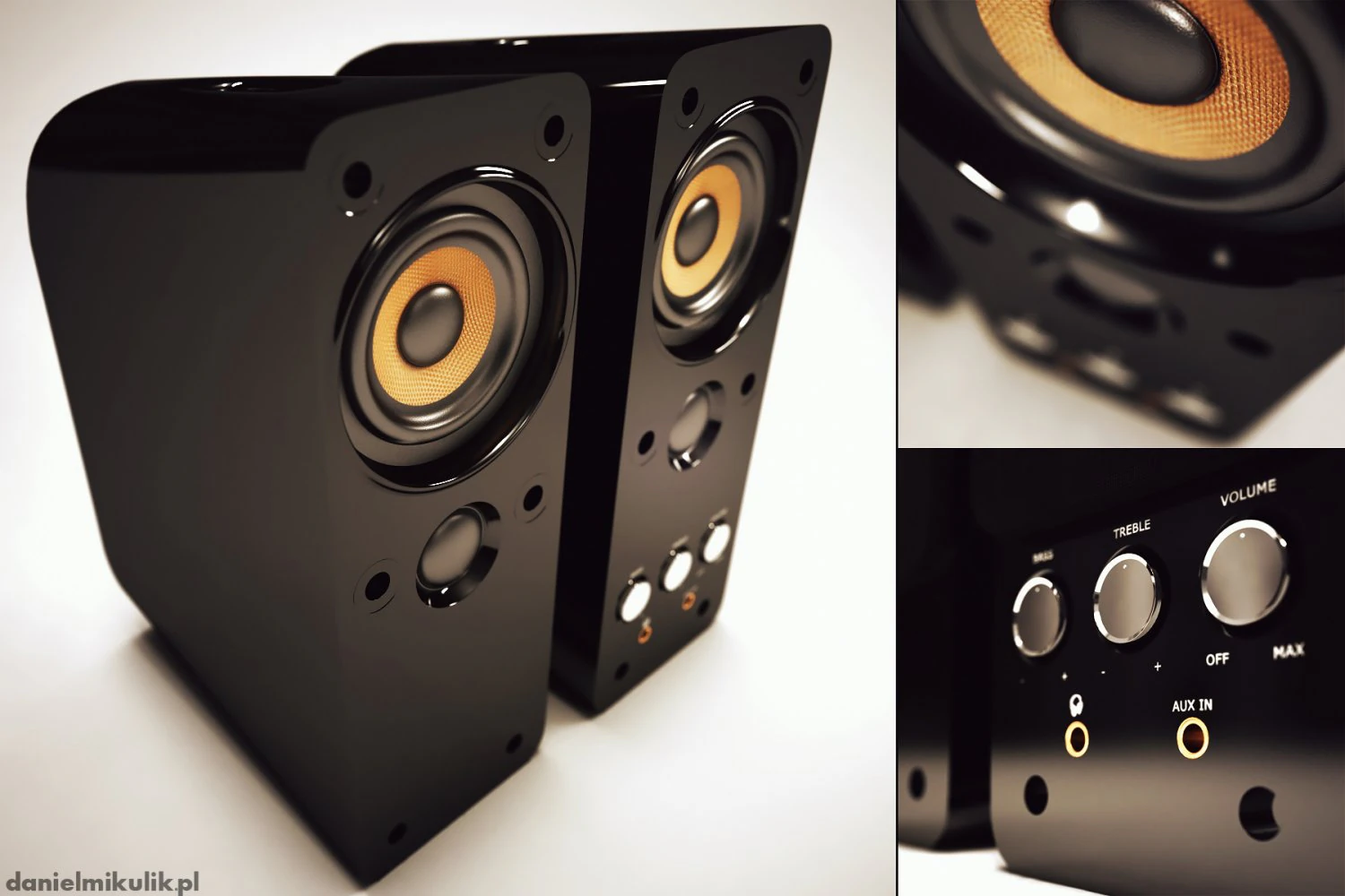 speaker 3D Model .c4d .max .obj .3ds .fbx .stl .blend