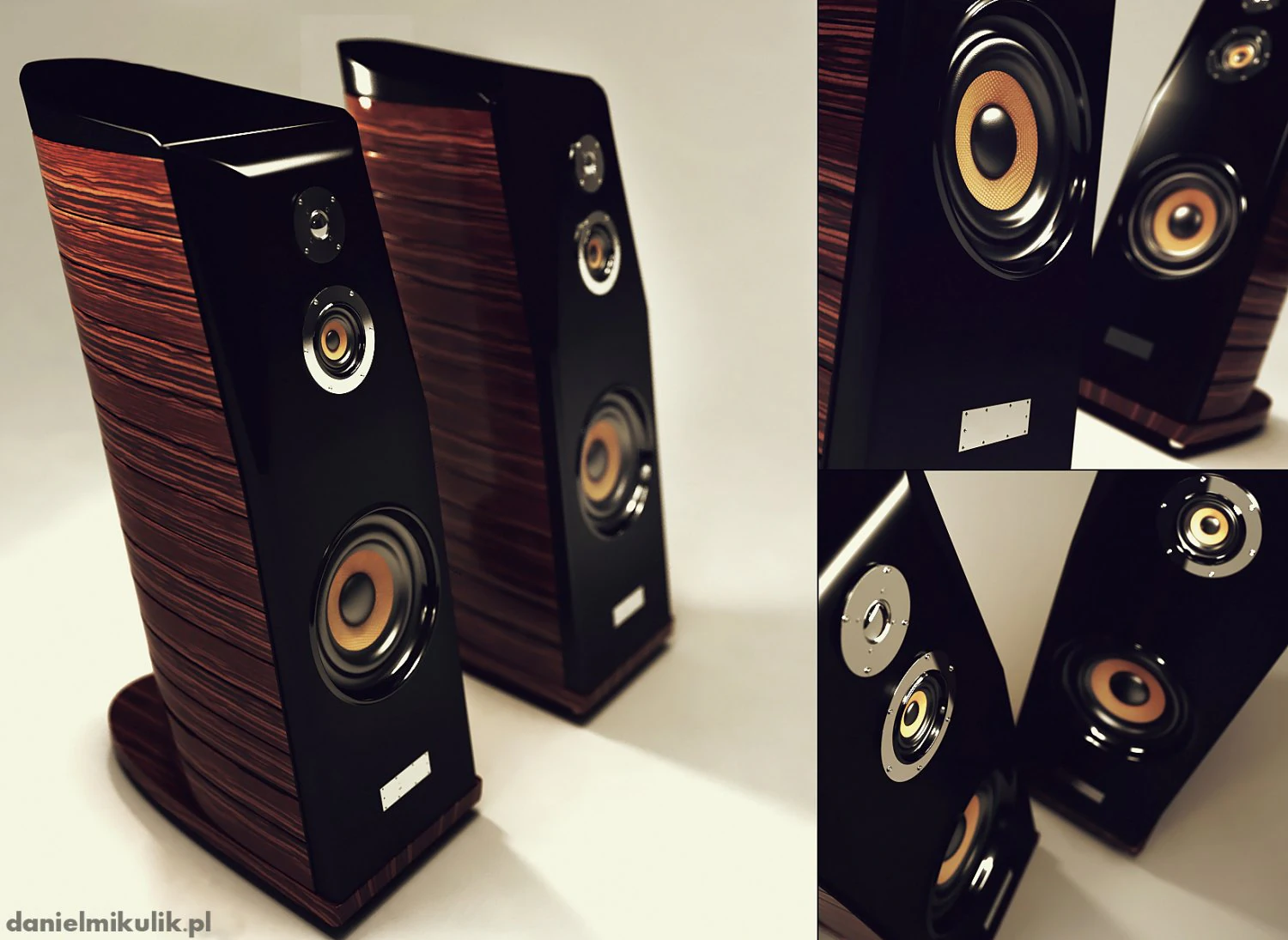 speaker hifi 3D Model .c4d .max .obj .3ds .fbx .stl .blend 