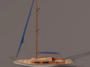 ヨット 3Dモデル