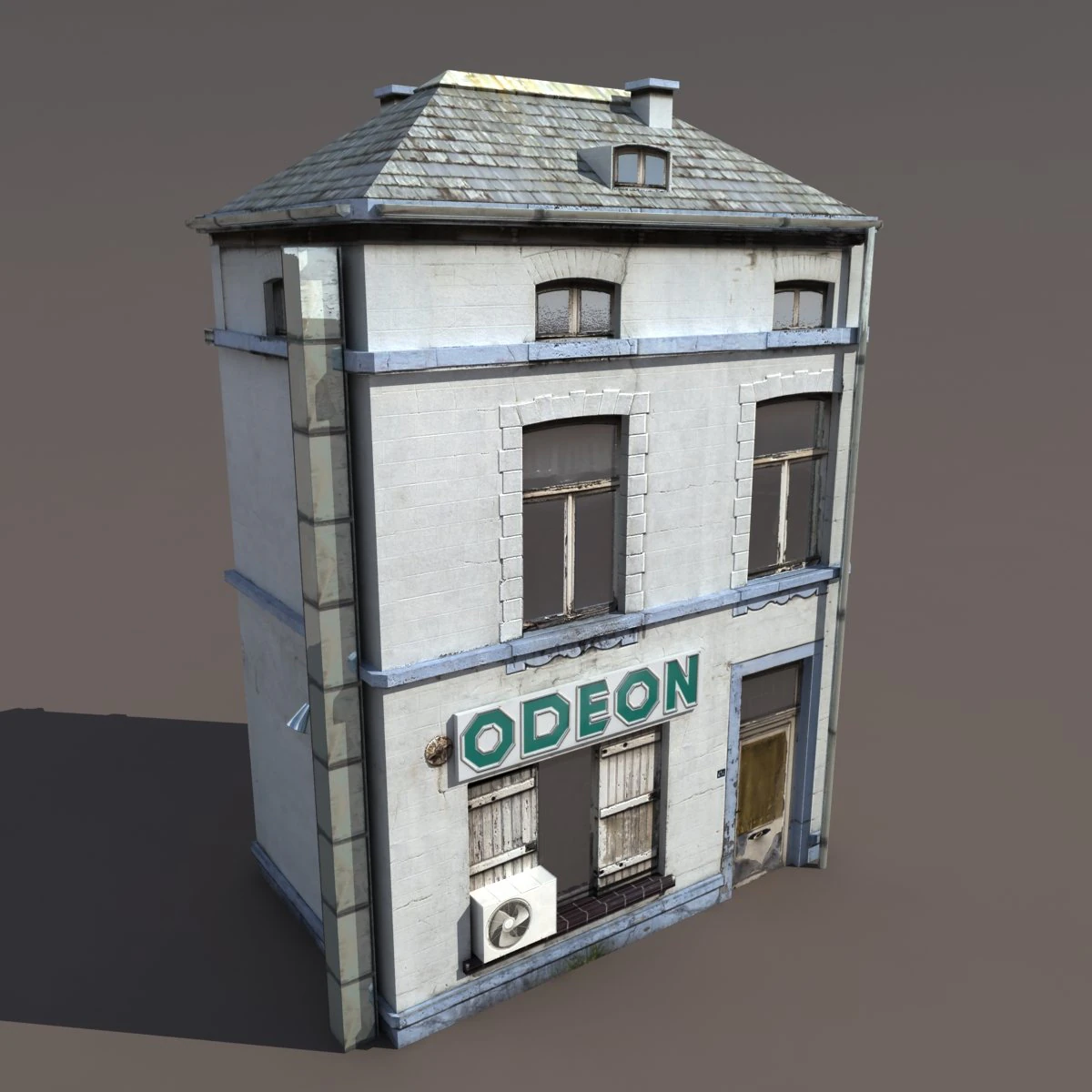 apartment house 107 low poly 3D Model .c4d .max .obj .3ds .fbx .stl .blend 