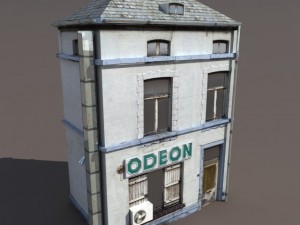 apartment house 107 low poly 3D 모델