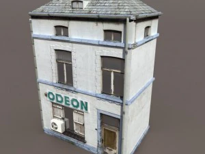 apartment house 107 low poly 3D Model