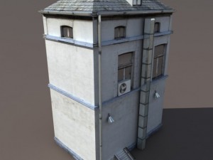 apartment house 107 low poly 3D Модель