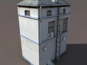 apartment house 107 low poly 3D Model