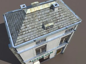 apartment house 107 low poly 3D Model