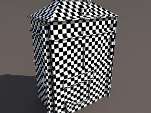 apartment house 107 low poly 3D Модель