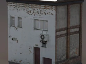 store house low poly 3D Model