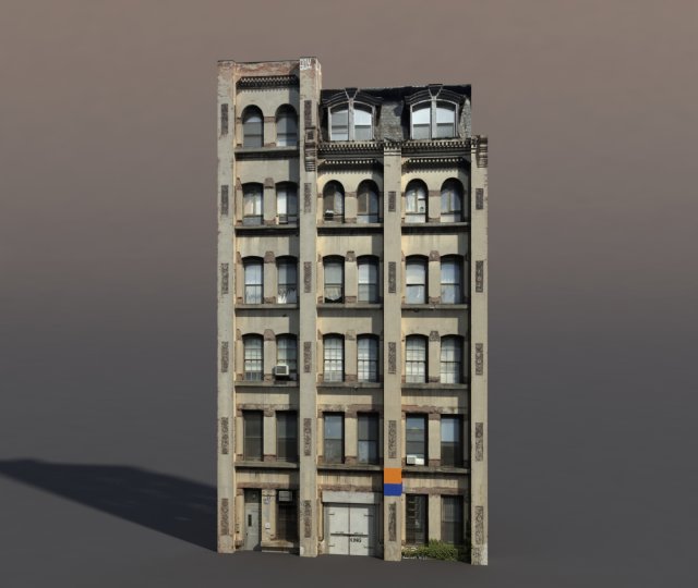 apartment house 72 low poly Model 3D .c4d .max .obj .3ds .fbx .stl .blend 