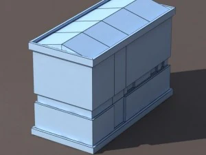 factory low poly 3d building 3D Model