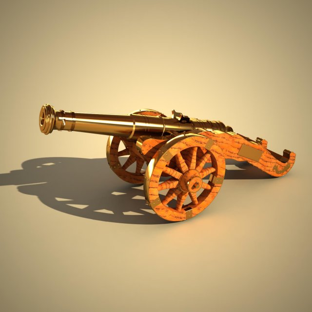cannon miniature Modelo 3D .c4d .max .obj .3ds .fbx .stl .blend 