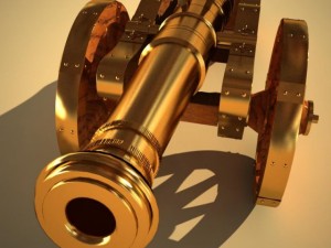 cannon miniature Modelo 3D