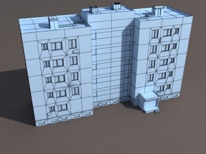 residential buildings pack Model 3D