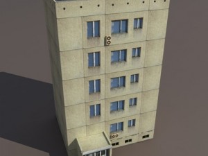 residential buildings pack Model 3D