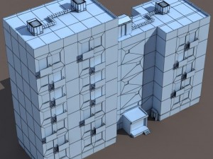 residential buildings pack Model 3D