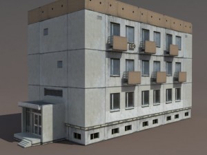 residential buildings pack Model 3D