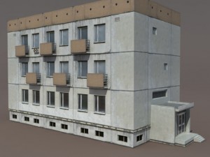 residential buildings pack Model 3D