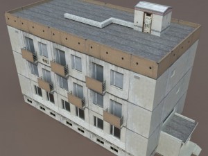 residential buildings pack Model 3D