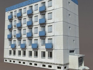 residential buildings pack Model 3D