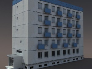 residential buildings pack Model 3D