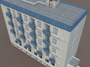 residential buildings pack Model 3D