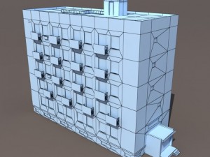 residential buildings pack Model 3D