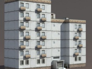 residential buildings pack Model 3D