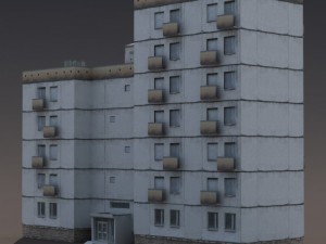 residential buildings pack Model 3D