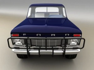 raccoglitore blu Modello 3D