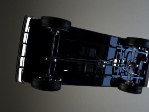 blue pickup 3D-Modell