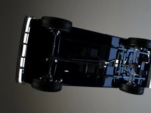 raccoglitore blu Modello 3D