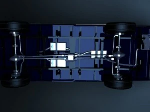 raccoglitore blu Modello 3D