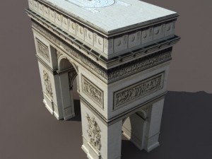 arc de triomphe Model 3D
