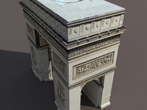 arc de triomphe Model 3D