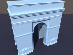 arc de triomphe Model 3D