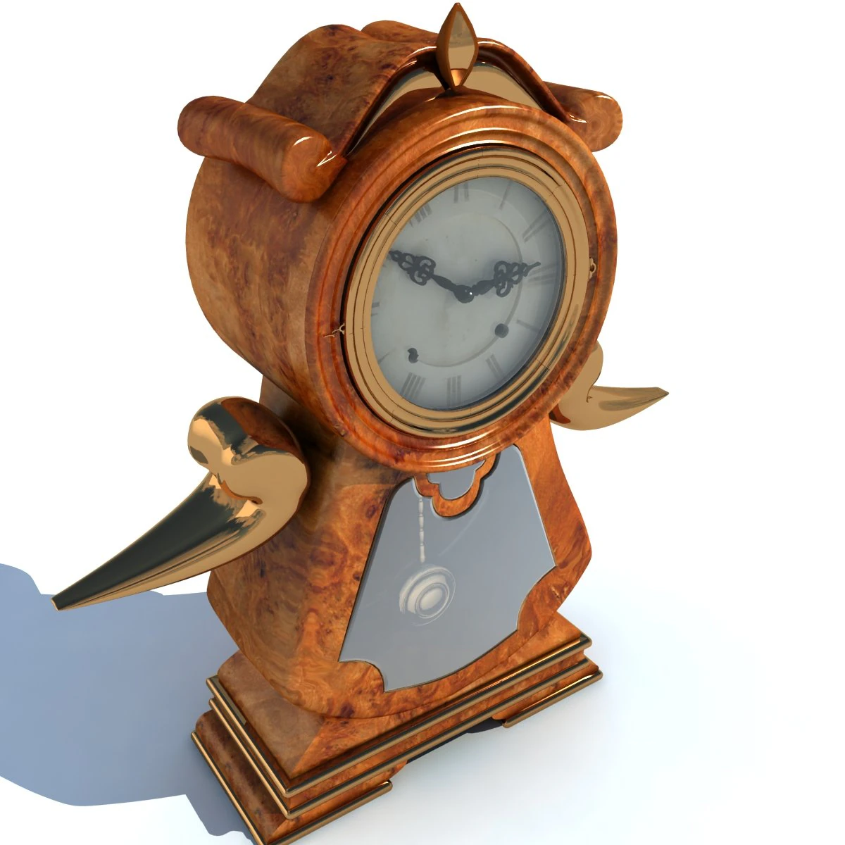 old clock 3D Model .c4d .max .obj .3ds .fbx .stl .blend 