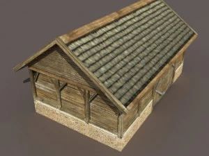 barn low poly 3D Model