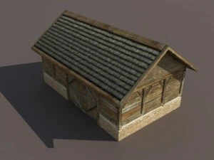 barn low poly 3D Model