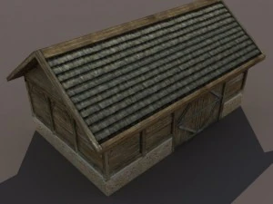barn low poly 3D Model
