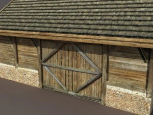 barn low poly 3D Model