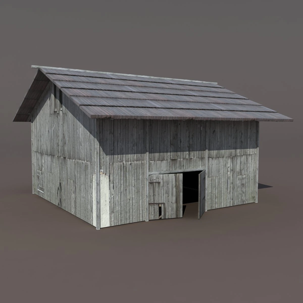old barn low poly 3D Model .c4d .max .obj .3ds .fbx .stl .blend 