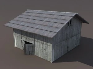 old barn low poly 3D Model