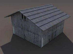 old barn low poly 3D Model
