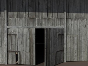 old barn low poly Modelo 3D
