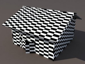 old barn low poly Modelo 3D